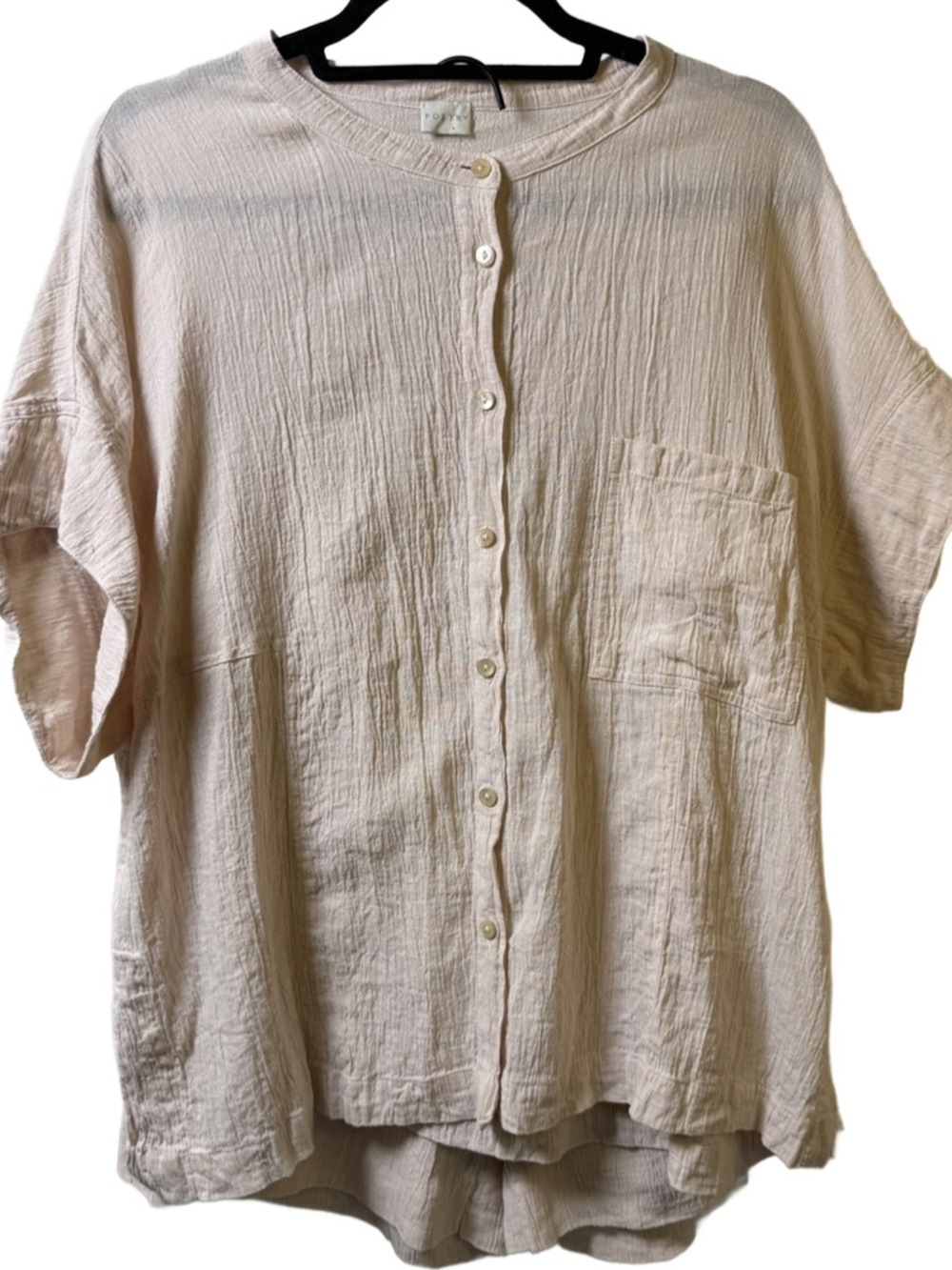 Poetry Blush Linen top and bottom Short set
